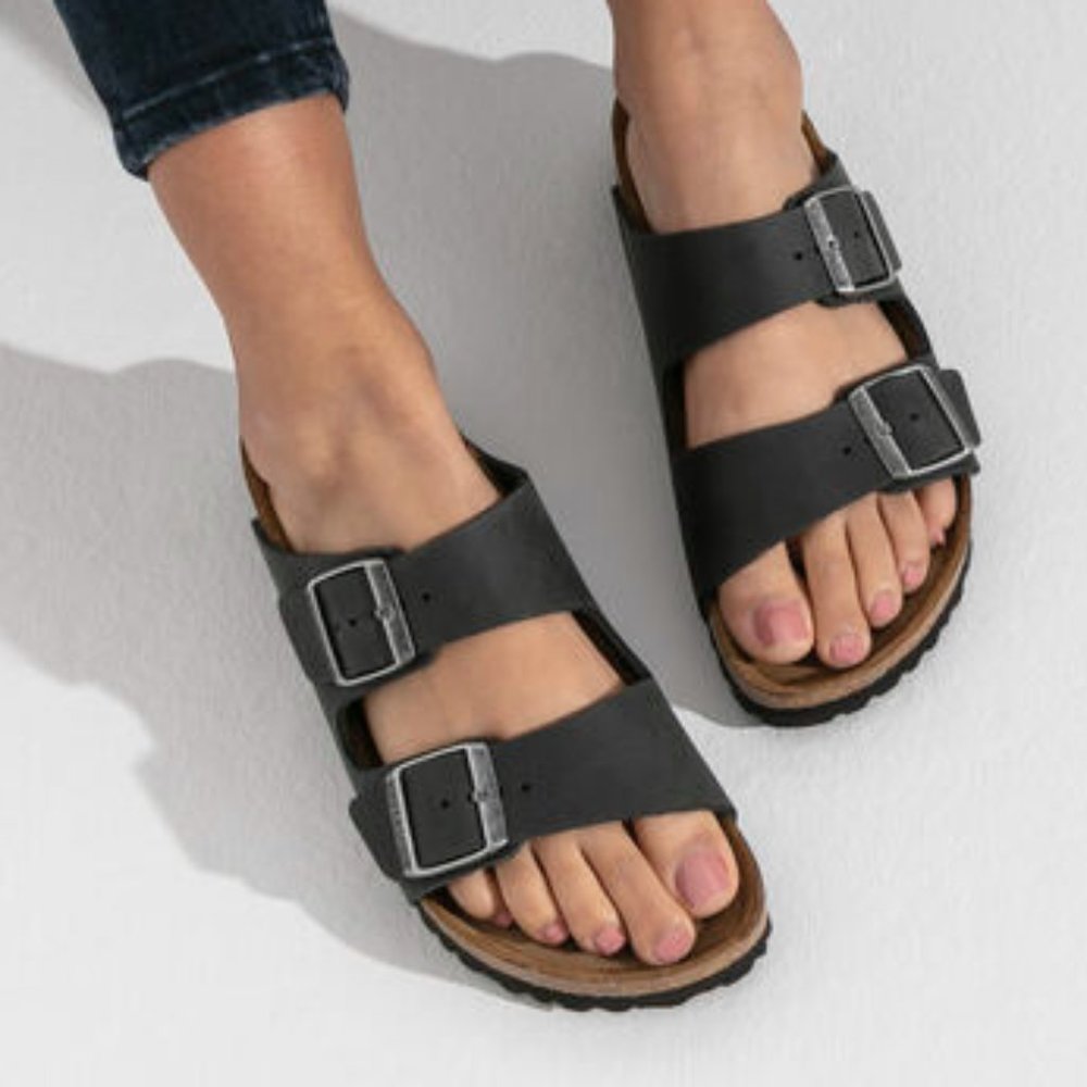 Birkenstock Arizona Soft Footbed Black Oiled Leather